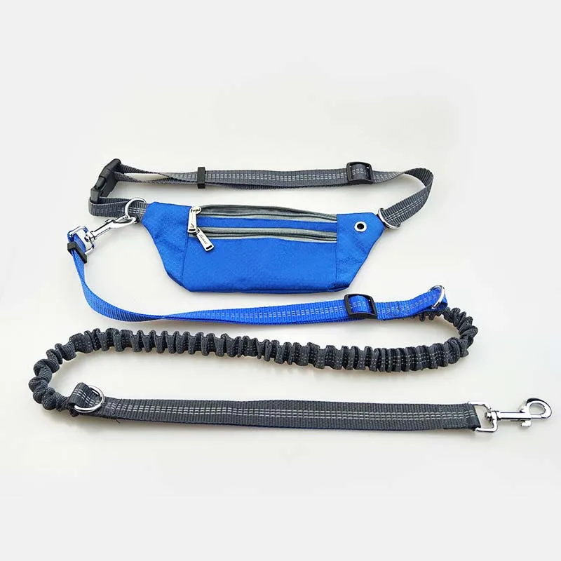 

Pet Dog Leash new Dog Belt Elastic Running Dog Leash Jogging Walking Dog Leads Harnesses Waist Outdoor sports waterproof Pockets