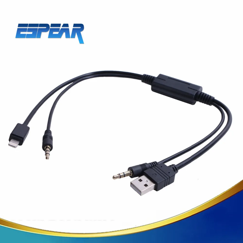 Для BMW Mini Cooper Аудиомагнитолы автомобильные USB адаптер aux Интерфейс Y кабель Музыка
