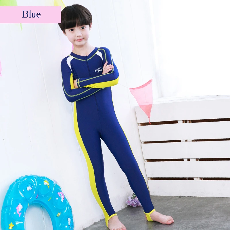Ropa de natación de una pieza para niños JAZERO, trajes deportivos para niños y niñas, diseño con tela de de baño para chico de manga larga|swimwear for kids|swimwear