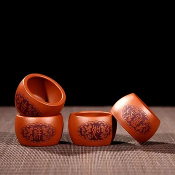 

Yixing Purple Sand Pot Downhill Mud Kungfu Tea Set Customized High-end Gift Box Customized Logo Business Gift