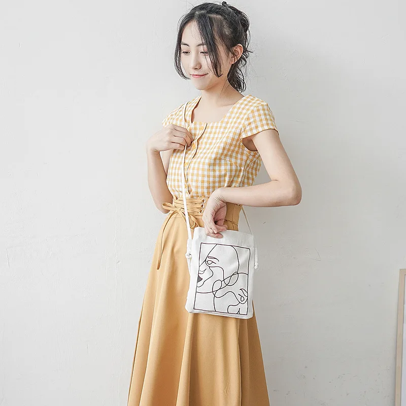 

Raged Sheep Large Reusable Grocery Women Tote Bag Canvas Cartoon Hasp Fashion Women Hight Simple Design Healthy Tote Hand Bag