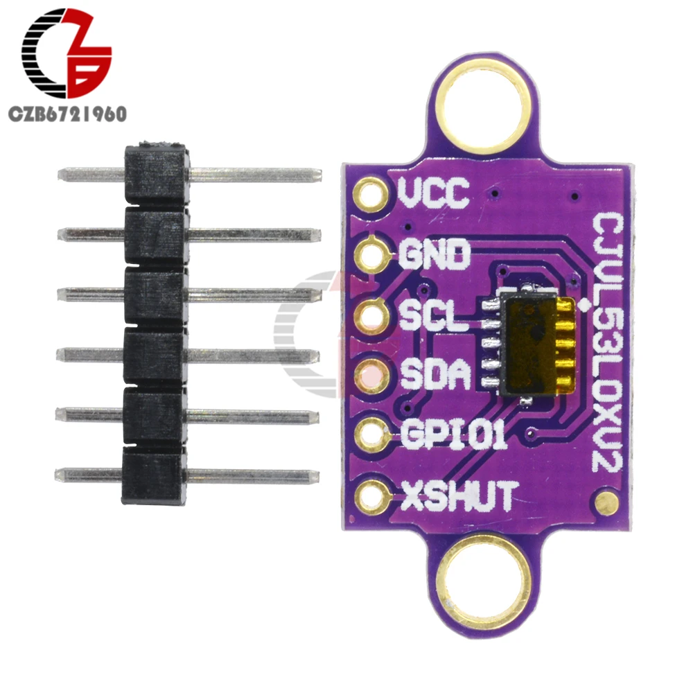 VL53L0X Time-of-Flight (ToF) Laser Ranging Sensor Breakout 940nm GY-VL53L0XV2 Range Distance Module I2C IIC | Инструменты