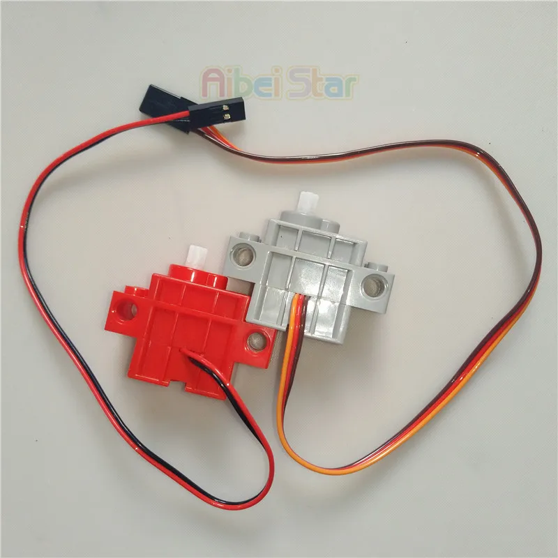 Сервопривод Aibei Star 9g Geek (серый рулевой механизм/красный редуктор ed).