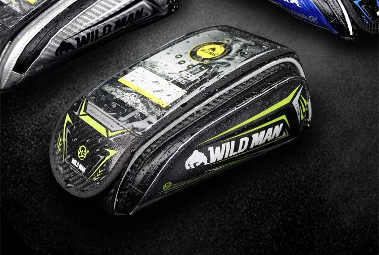 Sale WILD MAN bicycle bag on the front beam bag mobile phone waterproof saddle bag mountain bike accessories riding equipment 13