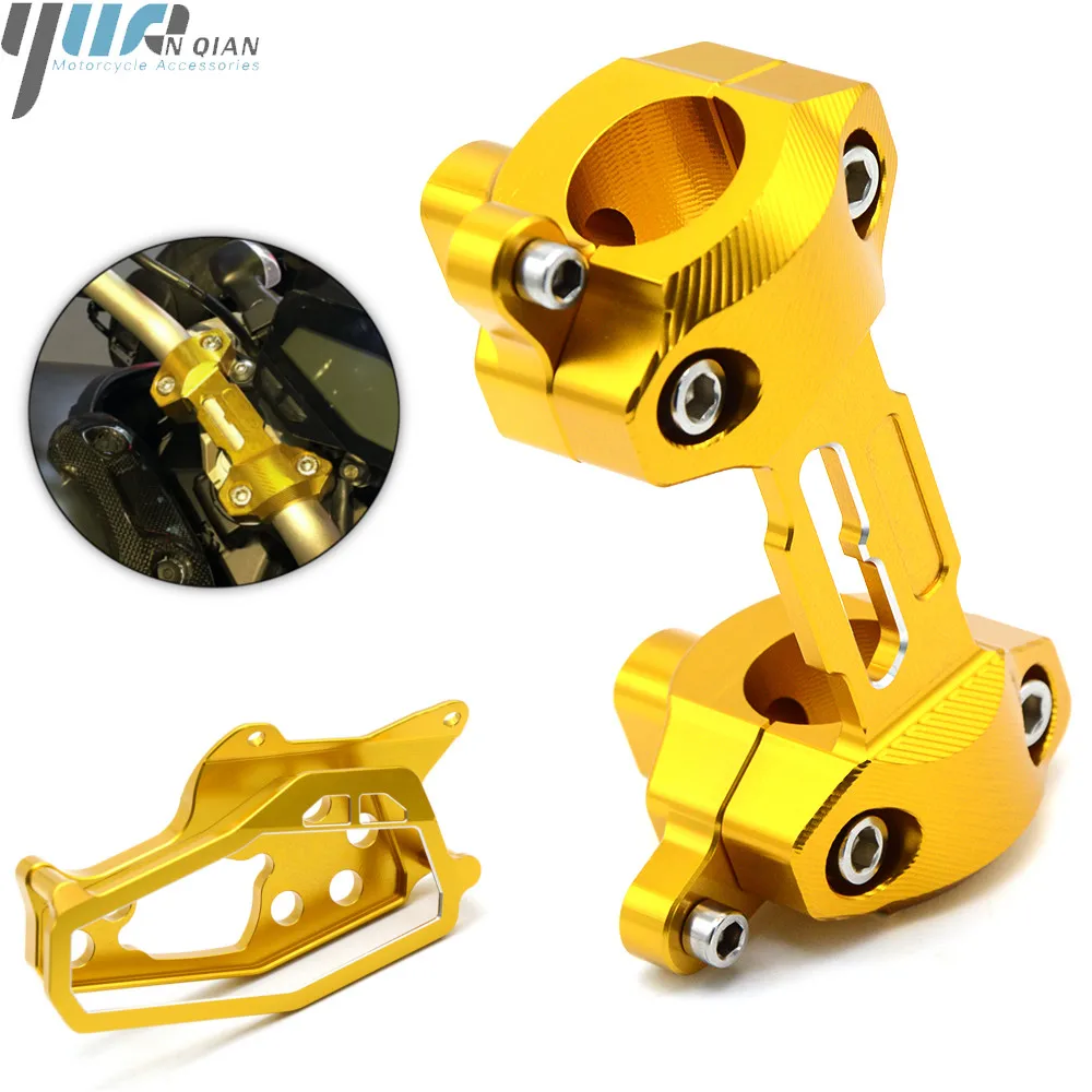 

For Yamaha MT-09 MT 09 2015 MT09 2013-2015 CNC Speedometer Cover Case with Handlebar Fat Bar Risers Mount Clamp MT09 2015