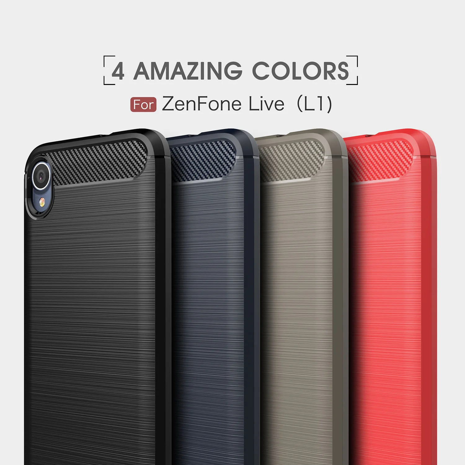 Чехол из углеродного волокна ZA550KL для Asus ZenFone Live L1 мягкий силиконовый чехол