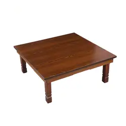 Азиатский Античная корейский стол складной ноги площадь 60*60 см Гостиная мебель пол обеденным столом традиционной древесины Кофе Таблица