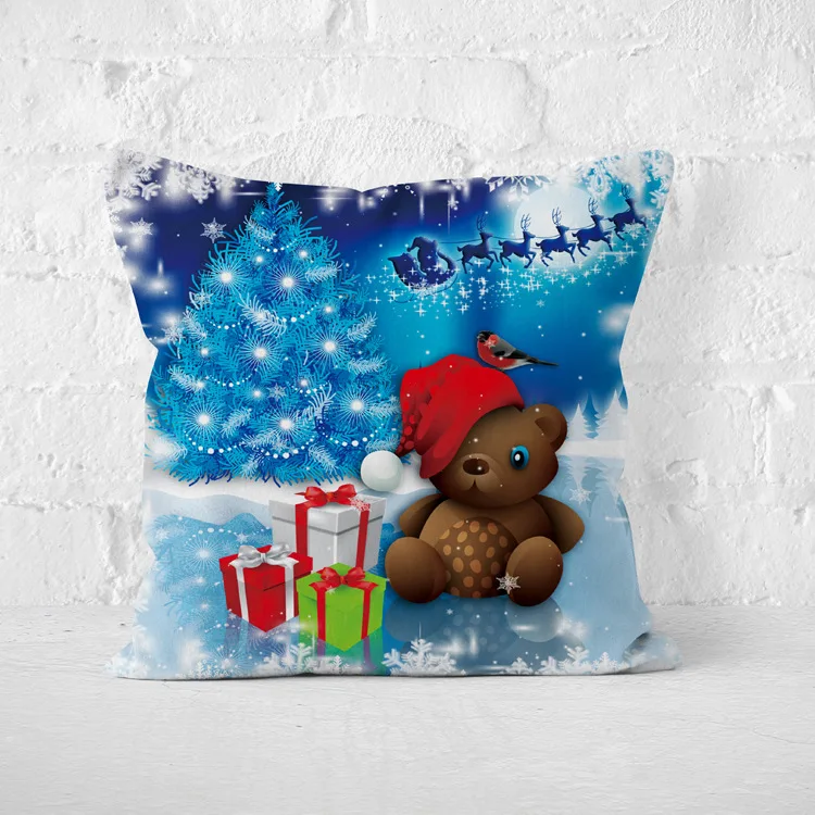 Christmas Decoration for Home Christmas Pillow Case New Year Decoration Santa Claus Plus Pillow Cover