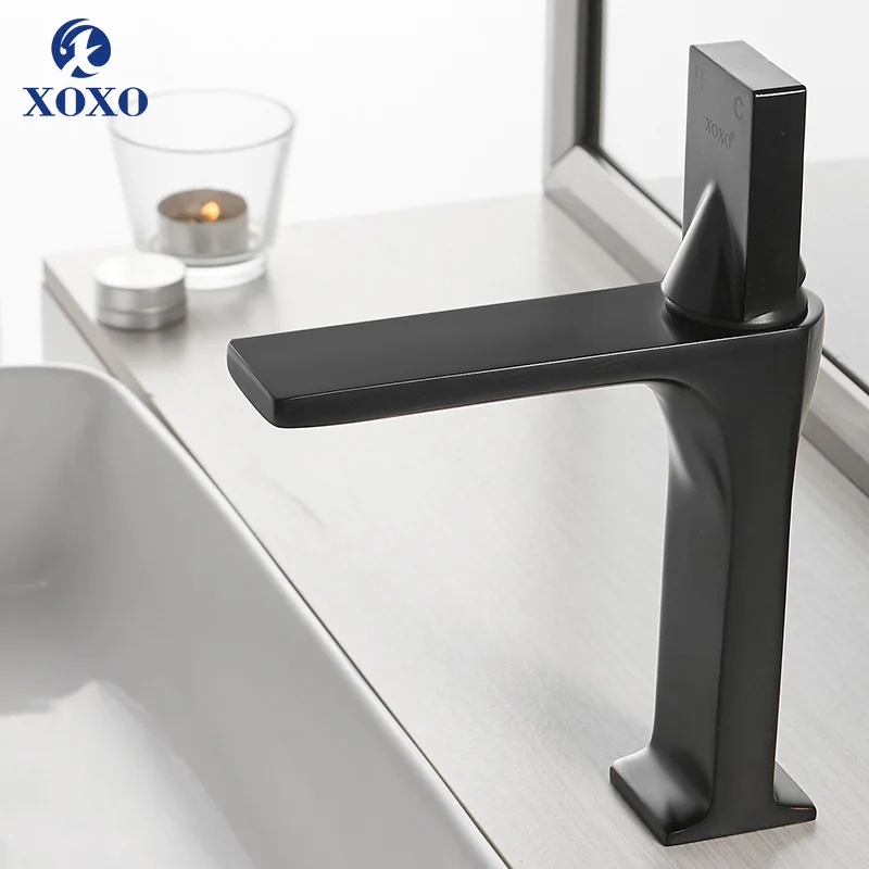XOXO Basin Faucet Chrome Cold and Hot Brass Single Handle Mixer Tap Bath Sink Water Crane Silver 20075 | Обустройство дома