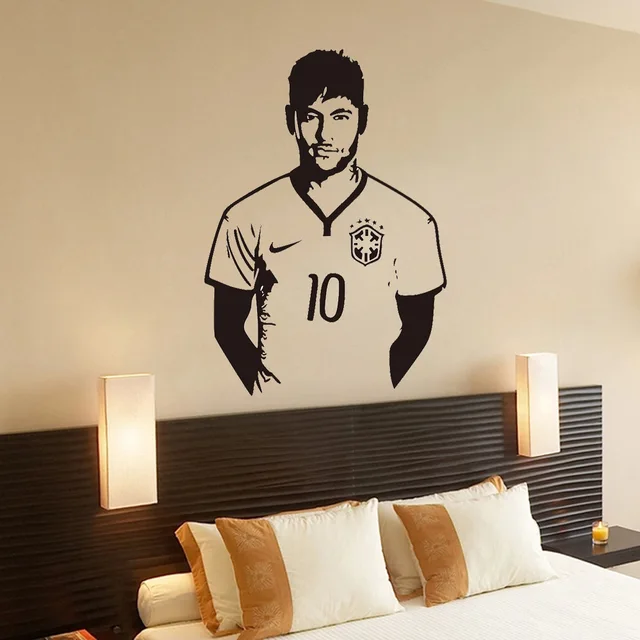 Neymar Barcelona Jogador de Futebol Parede Adesivos Sala Decoração