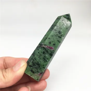 

natural red green ruby reiki chakra stone healing wand point quartz crystal for sale
