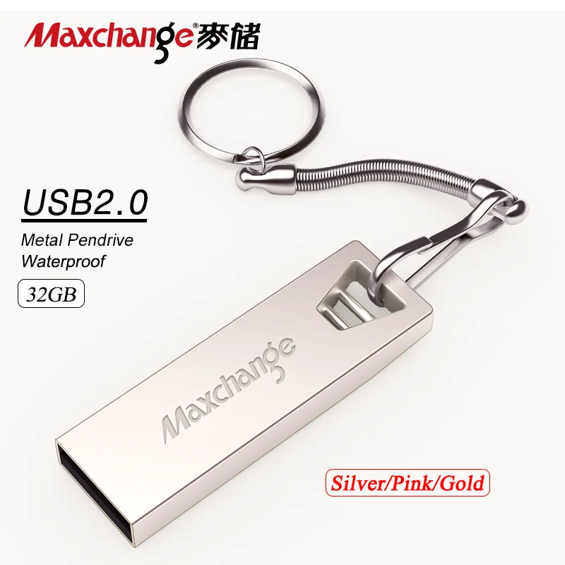 Maxchange USB Flash Drive 32GB Metal Pendrive USB 2 0 USB Stick Pen Drive High Speed