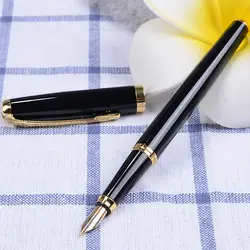 Черный Бизнес металлический перьевая ручка школьная Канцтовары на подарок