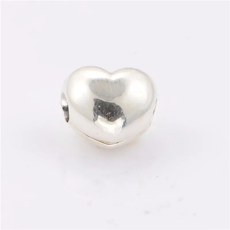 

Fits Pandora Bracelets 100% Real 925 Sterling Silver Beads Steady Heart Clip Lock Stopper Charms for Women DIY Jewelry kralen