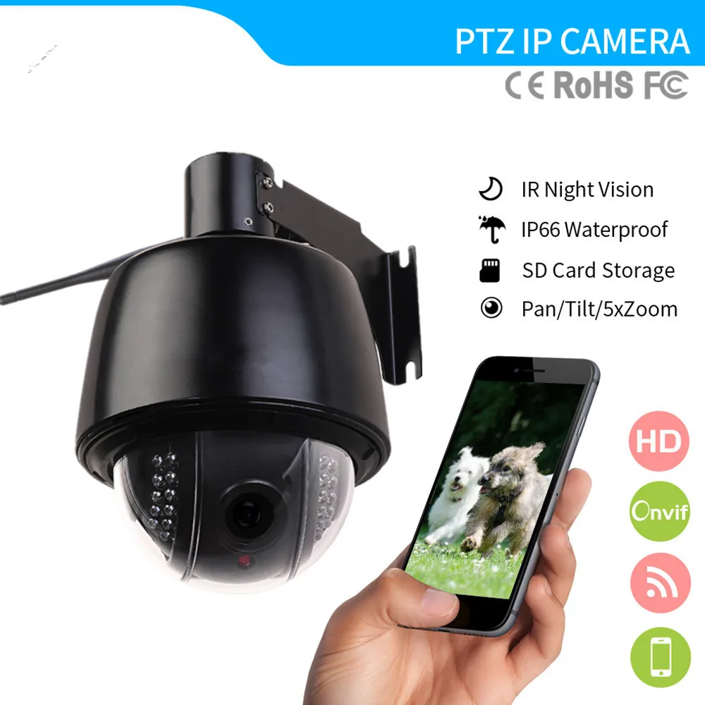 

Wifi Camera IP Security CCTV Mini Outdoor PTZ 1080P 2MP HD Camera Support ONVIF IR 2.8-12MM 5X ZOOM Night Vision Camera