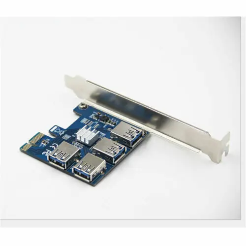 PCI-E 1X до 4 PCI-E 16X Слоты Riser внешний адаптер PCI-E порт карта плата PCI-E от 1 до 4 конвертерная карта