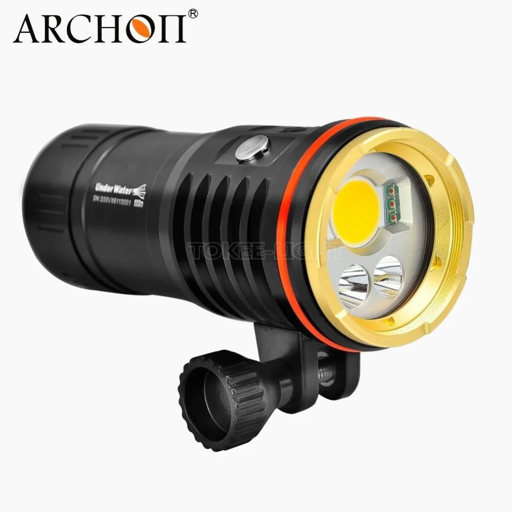 Archon DM20 CREE светодиодный 5200 люмен Дайвинг фонарик Подводная фотосъемка с батарейным пакетом