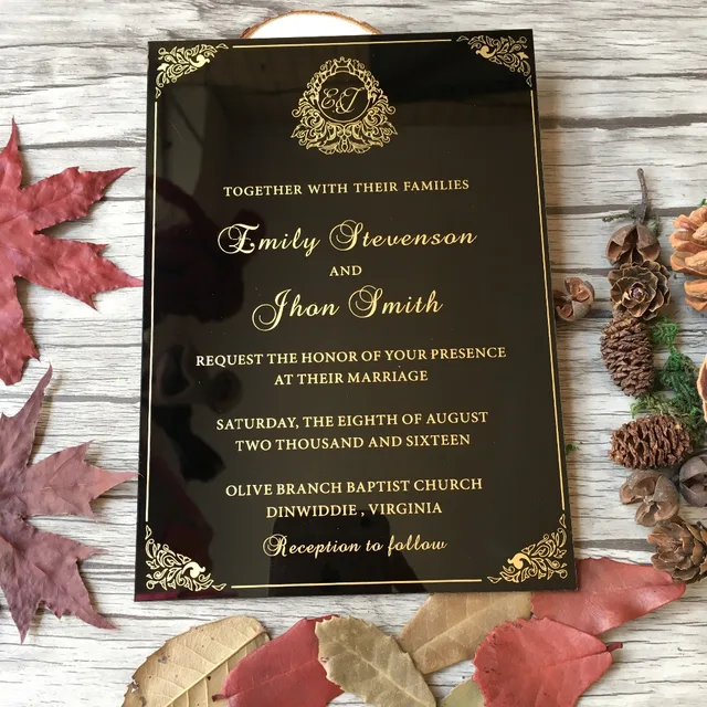 customized 5x7inch 100pcs per lot contracted and noble style black