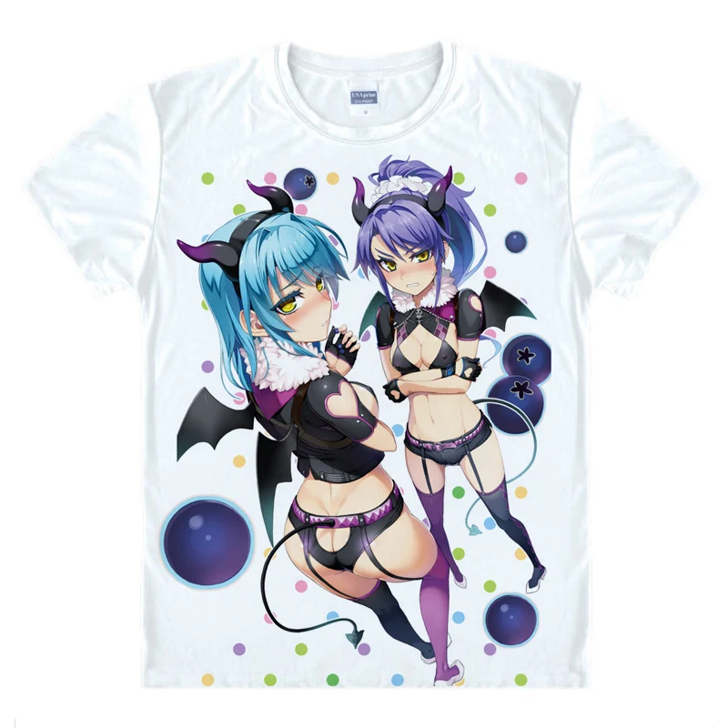 Новые футболки с надписью The Testament of Sister New Devil Tojo Basara Nonaka Yuki топы короткими