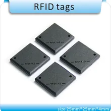 100 шт. Черный город оптического волокна/канализационные 13.56 мГц fm1108 RFID управлять теги iso 14443a