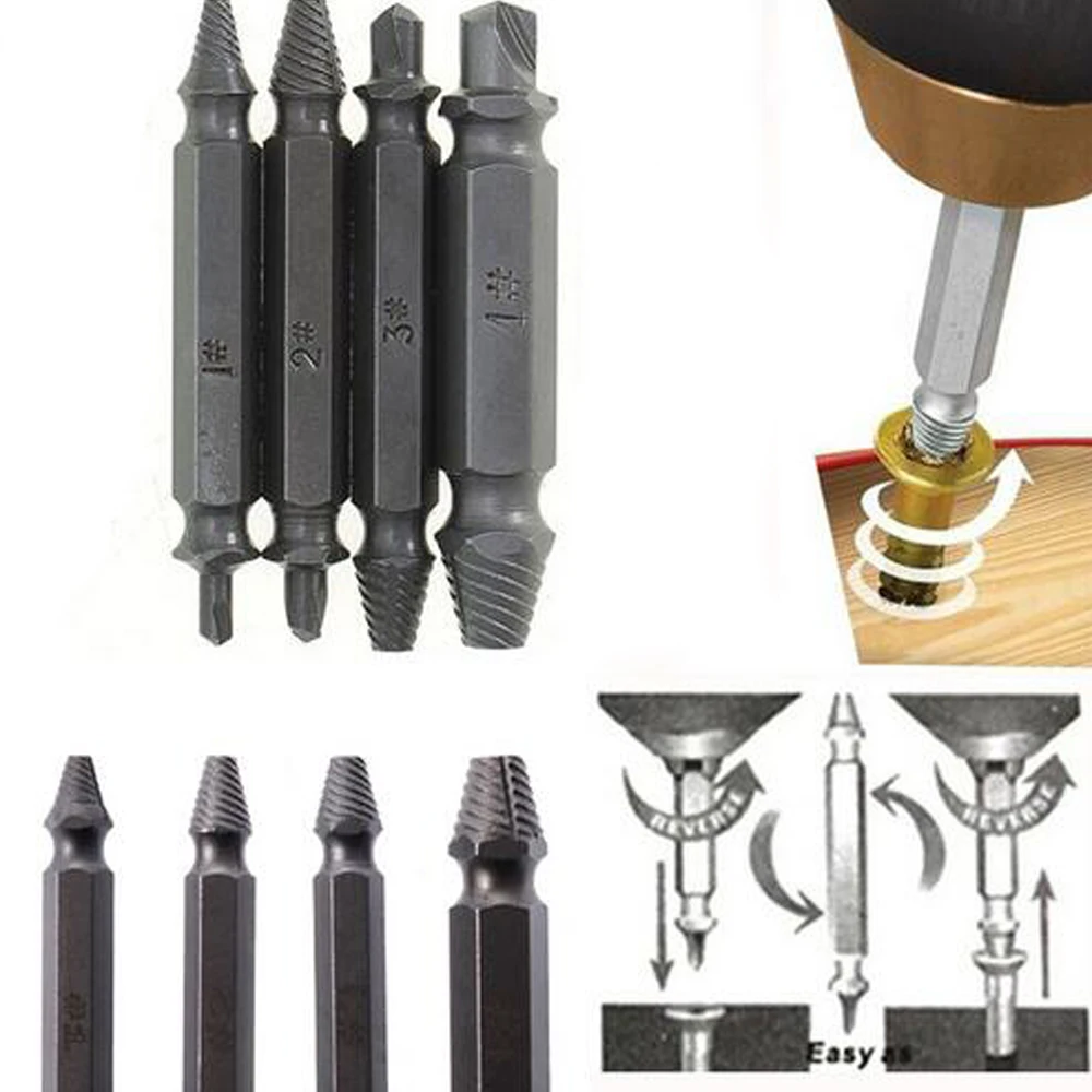 Hakkin Damaged Screw Extractors Drill Bit Set Broken Screw Demolition