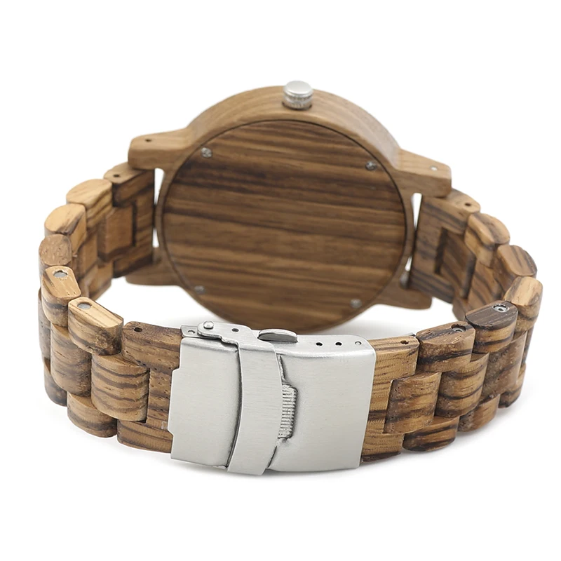 BOBO BIRD Luxury Designer Watches Men Style Wooden Watch Wood Strap Wristwatch with Paper Gift Box relogio masculino Brand Top