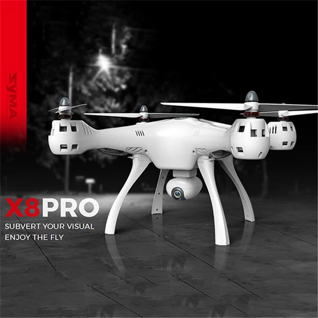 $199.99  SYMA X8 PRO hd profissional camera wifi fpv quadcopter Drones com camera GPS drone color packet hel