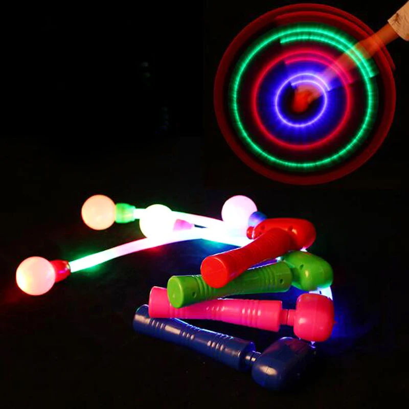 1pc Kids Music Throwing Stick Flicker Glowing In The Dark Anti stress Wand Toys for Children Luminous Balls Flash Light Fun Game|Светящиеся