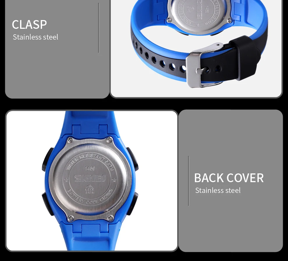 Água Chronograph Alarm Clock Moda Crianças Digital