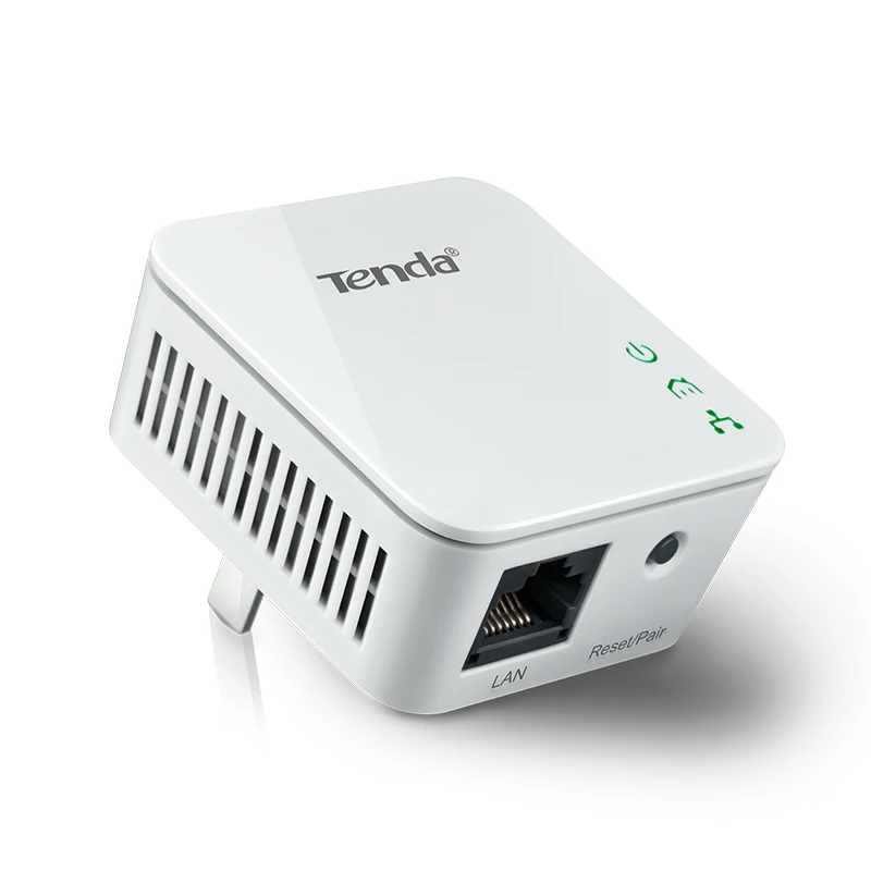 Tenda P202+ PA202 Mini 300 Мбит/с PowerLine Ethernet адаптер, PLC Адаптер, совместимый с беспроводным Wifi роутером, IPTV, Plug and Play