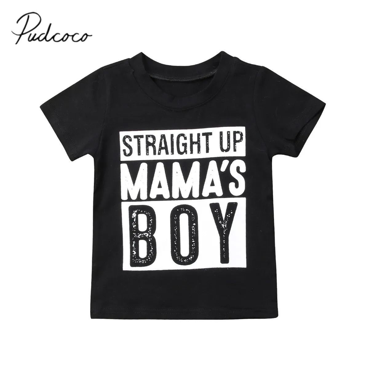 

2018 Brand New MAMAS BOY Toddler Infant Child Kids Baby Boy Short Sleeve T-shirt Tops Casual Summer Cotton Clothes 1-6T
