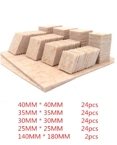 72 шт-122 шт Самоклеющиеся мебельные войлочные подушечки для стола, стула, ног, протектора, пола, против царапин, Нескользящие коврики, мебельные аксессуары - Цвет: L
