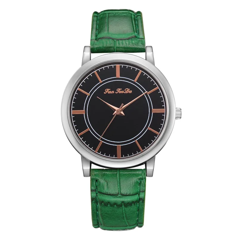 2018 Newly Design Fashion Watch Women Girl casual watches Leather bands Analog Quartz Wrist Watch clock Montre femme Y12 (7)