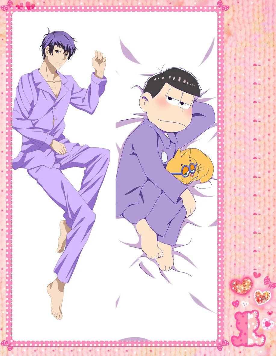 Anime Cartoon Osomatsu sa Double Bolster Hugging Pillow Case Pillow