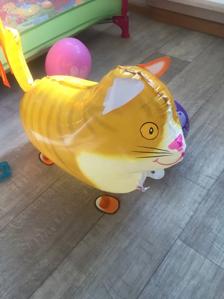 Смешивает ходячие гелиевые шары в форме животных милый кот собака панда динозавр Тигр домашние воздушные шарики для день рождения вечерние украшения Дети и взрослые