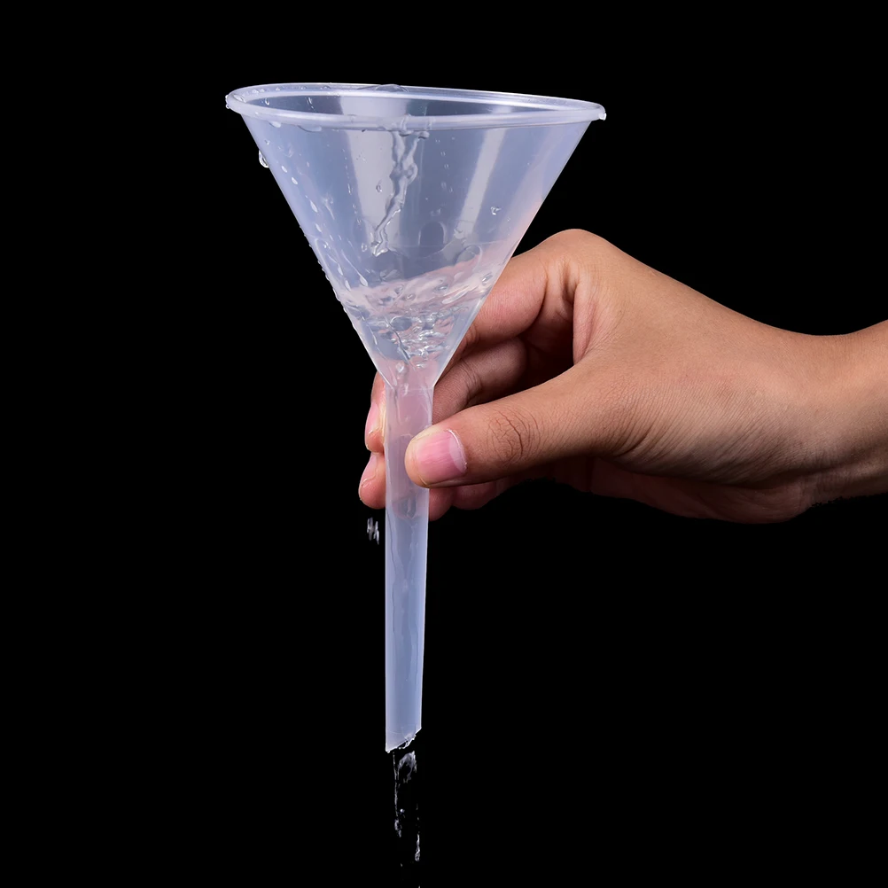 50ml 1/2" Mouth Dia Laboratory transfer perfume Mini and clear White Plastic Filter Funnel