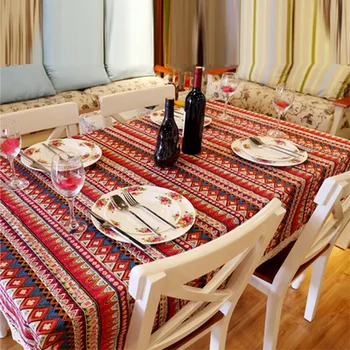 

Bohemian cotton and linen fabric cloth, table cloth, bar supplies, household items