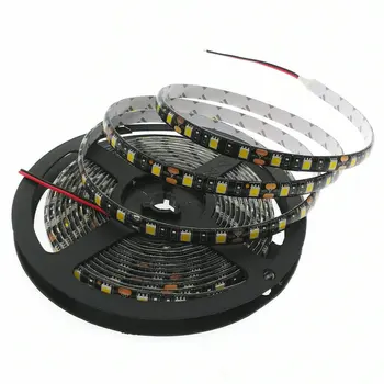 

LED Strip 5050 Black PCB DC 12V Flexible LED Light 60 LED/m 5m/lot RGB/white/Warm white/Red/Green/Blue 5050 LED Strip