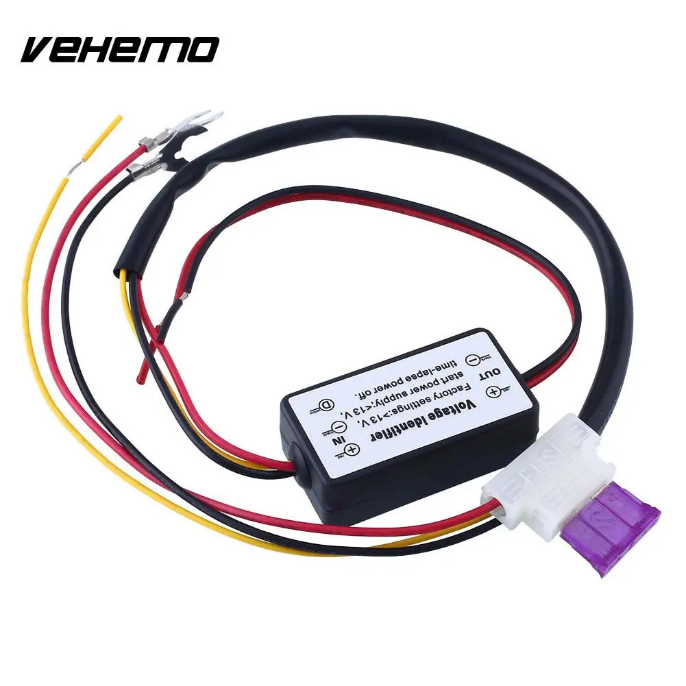 

Vehemo Car LED Daytime Light Relay Harness Auto DRL Controll ON/OFF Automatic Switch Durable Controller DC12V