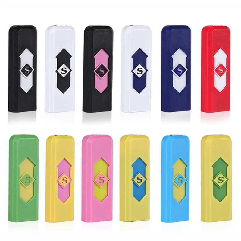

1PC USB Lighter Wholesale New Electronic Cigarette Eco-Friendly Lighter Power Battery Cigarette Cigar Flameless Free Shipping