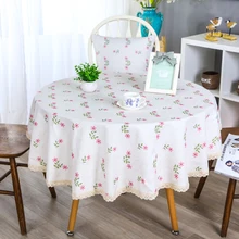 Cotton Linen Table Cloth For Living Room Decorate Waterproof Oil-proof Tablecloth Round Tablecloth Table Cover Cotton Linen Table Cloth For Living Room Decorate Waterproof Oil-proof Tablecloth Round Tablecloth Table Cover
