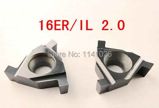 

10PCS 16ER/IL 2.0 carbide turning insert ,Cutting inserts, Factory outlets,the lather, slot blade,for Grooving Holder SER /SNL