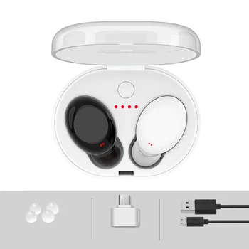 

Mini Bluetooth Touch Control Head phone TWS Wireless in-ear stereo Microphone earphone with Charging Box For Smart Phone PSP PC