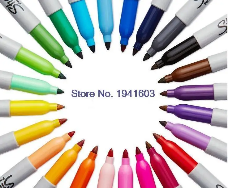 2 Pieces American sanford Sharpie Fine Point Permanent Markers,eco friendly marker pen,16 colors