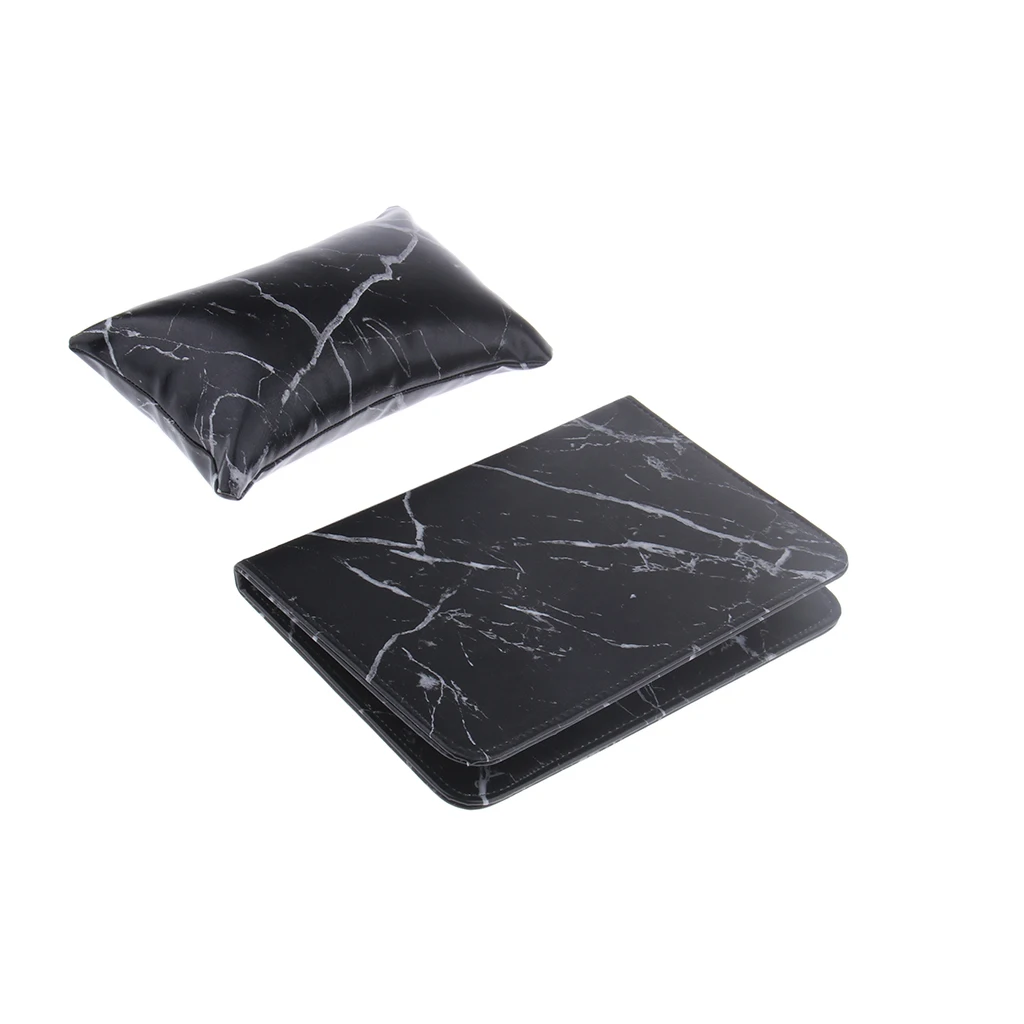 Salon Hand Arm Rest Cushion Detachable Washable PU Leather Nail Art Soft Sponge Pillow and Pads