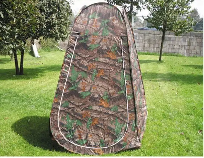 Quick Automatic Opening Camouflage Bath Tent Folding Camping Shower Tent Portable Outdoor Dressing Room Beach Mobile Toilet Tent