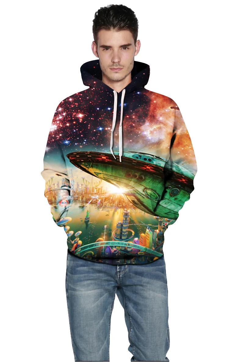 PLstar Cosmos 3d Hooded Men/Women Hoodies Print Cartoon Country UFO Galaxy Sweatshirts 3d Thin Pullovers size S-XXXL