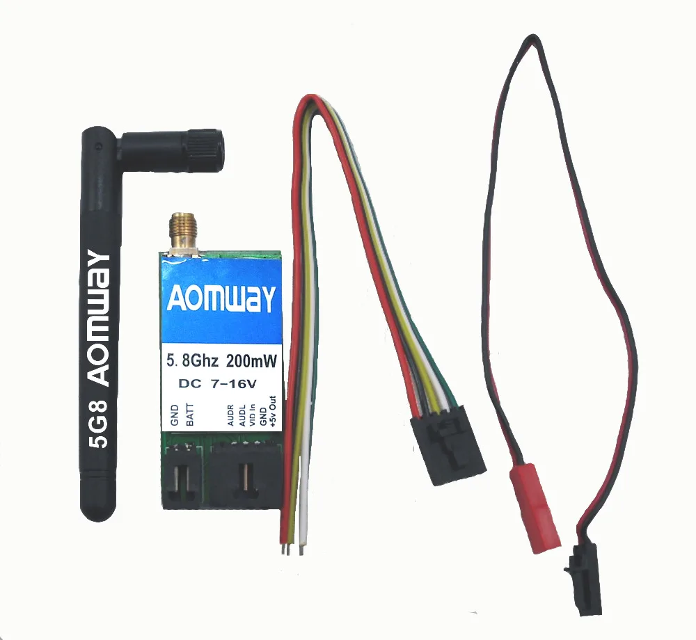 AOMWAY 5 8G 200mw DC7-16v PMW передатчик частотной модуляции сигнала FPV для перекрестных