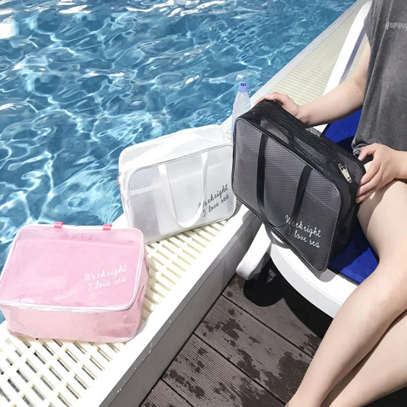 

Swimming Bag Dry Wet Separation Handbag Tote Waterproof Beach Swimsuit Storage Sports Bags With Mobile Waterproof Bag