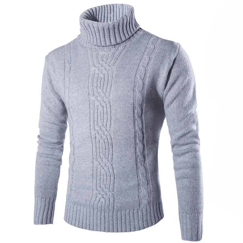 Mens Sweaters 2017 New Winter Turtleneck Collar Brand